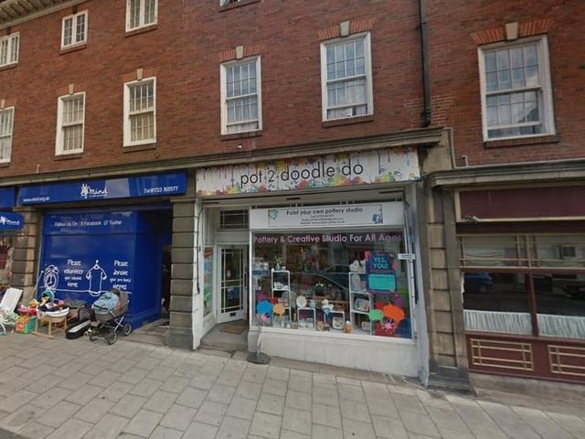 Pot-a-Doodle Doo is a pottery painting shop located on Prospect St, Bridlington. One Tripadvisor review said "Children did paint a pot and build a bear and it was incredible value and couldn't speak highly enough of the host and business. A great place that should be treasured in Bridlington."