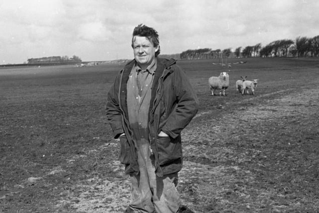 Countryman Clifford Thompson hopes the isolated acres at his St Micheal's farm, near Garstang, will be the ideal spot for the sky-high antics of parachutists. He is planning to establish a weekend parachute school with light aircraft taking off from a pastureland air strip. He is pictured on his land which he hopes to convert