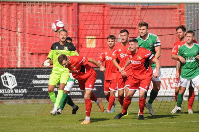 Bridlington Town will be eyeing a cup semi-final win against Sculcoates in midweek. PHOTOS BY DOM TAYLOR