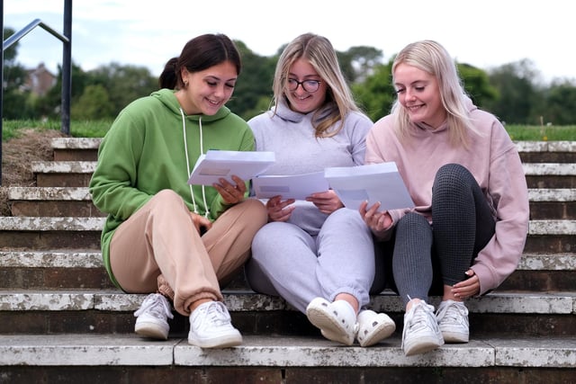 Macey Lovitt, Poppie Daniel and Alix Barr read their results

Macey will be going to York to study Law, while Alix will study Law at the University of Nottingham.