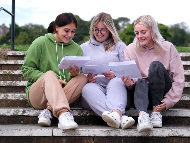 Macey Lovitt, Poppie Daniel and Alix Barr read their results
Macey will be going to York to study Law, while Alix will study Law at the University of Nottingham.