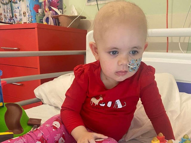 Harper during treatment.