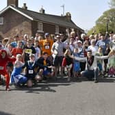 Walkers from the 2019 walk all dressed up and ready to go.