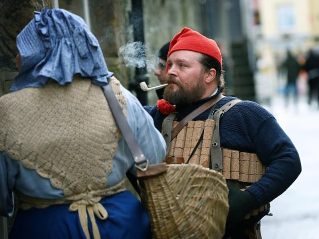 Gavin Muir at Robin Hood's Bay Victorian Weekend. Picture: Jonathan Gawthorpe