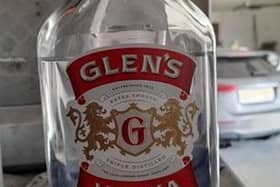 The counterfeit vodka in 350ml bottles fraudulently labelled as Glen's Vodka. Pic: Contributed