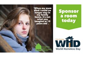 A Yorkshire homeless charity has launched a ‘sponsor a room’ campaign to prevent young people sleeping rough