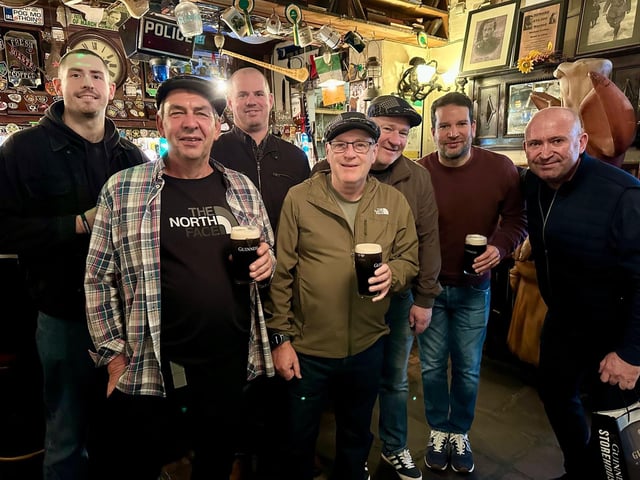 Ken with his favourite drink Guinness which is now Guinness Zero!