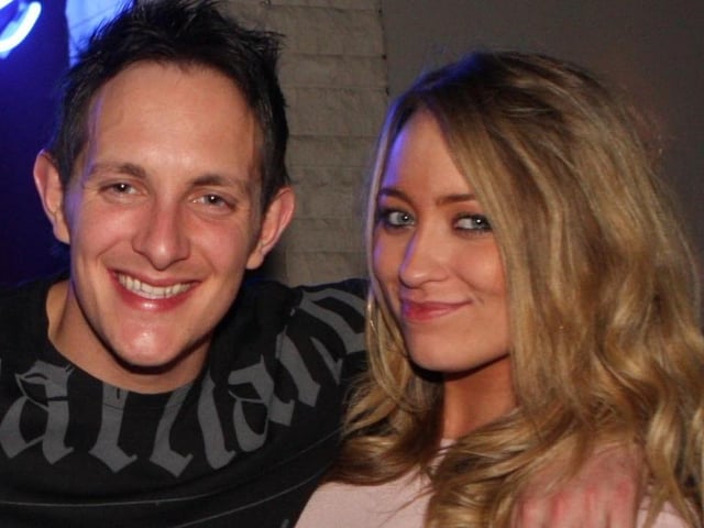 CS and Nikki in Blue Lounge.