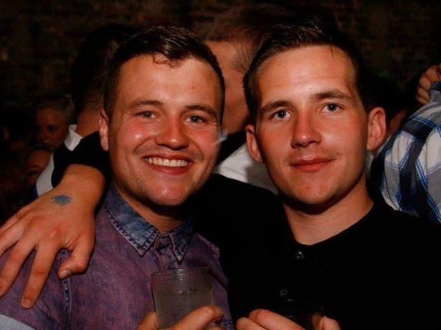 Best mates Darren and Jordan