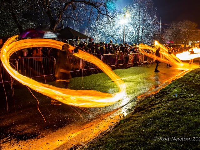The fireball displays were stunning and enjoyed by young and old alike.