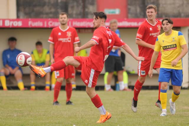 Bridlington Town top scorer Ali Aydemir was on target again in the Colne clash