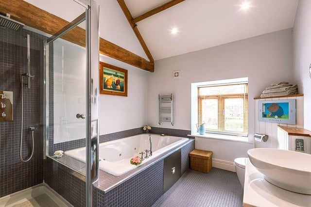 One of three stylish bathrooms in the property.
