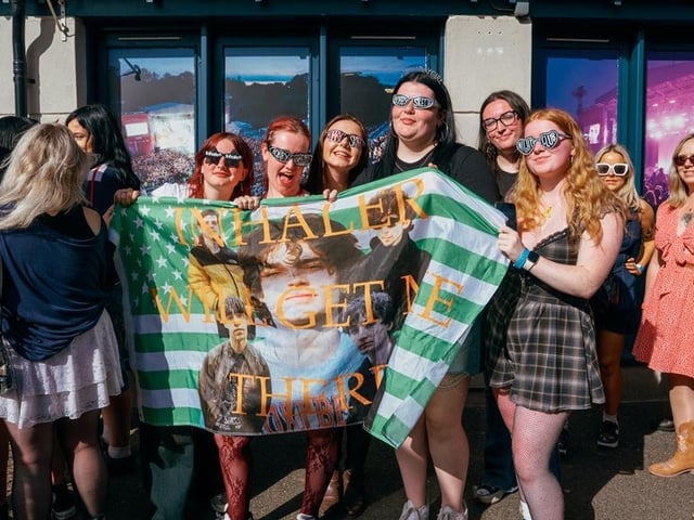 Support from fans of Inhaler. photo: Cuffe & Taylor