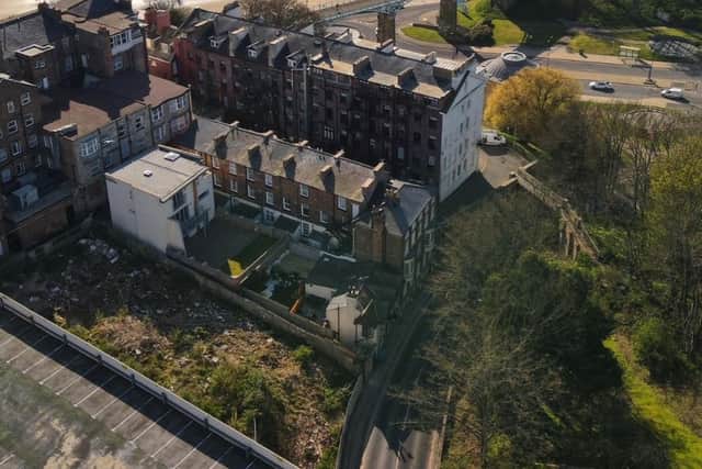 An aerial view of the site on Vernon Road. Picture: Wright Investments