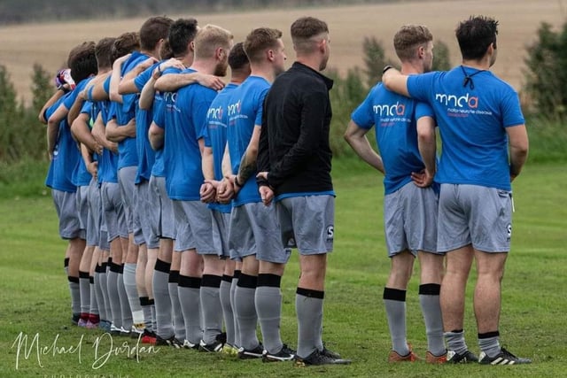 Team John before the inaugural John Hunter Charity Shield in 2023