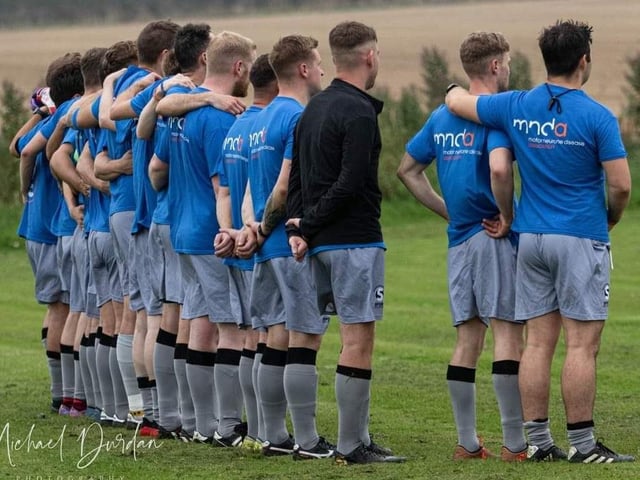 Team John before the inaugural John Hunter Charity Shield in 2023