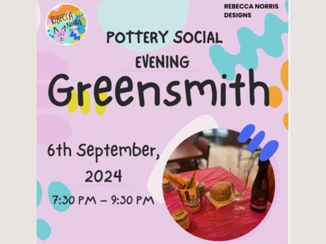 A pottery social evening is taking place at Greensmith in Scarborough on September 6. This is a pottery workshop where you will learn the basics of handbuilding techniques but most of all have fun with others. It is a relaxed event in a lovely environment. Drinks and cakes will be available to purchase from the fabulous Greensmith Cafe. You will be using real clay, decorating on the night and then they will be taken away to fire and returned to Greensmiths to collect a few weeks later. The session takes place between 7:30pm and 9:30pm.
