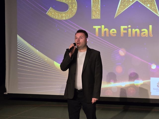 Adam Cockerill brought tears to the eyes with his rendition of 'Bring Him Home'