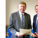 Sir Greg Knight with ERYC’s deputy leader Charlie Dewhirst.
