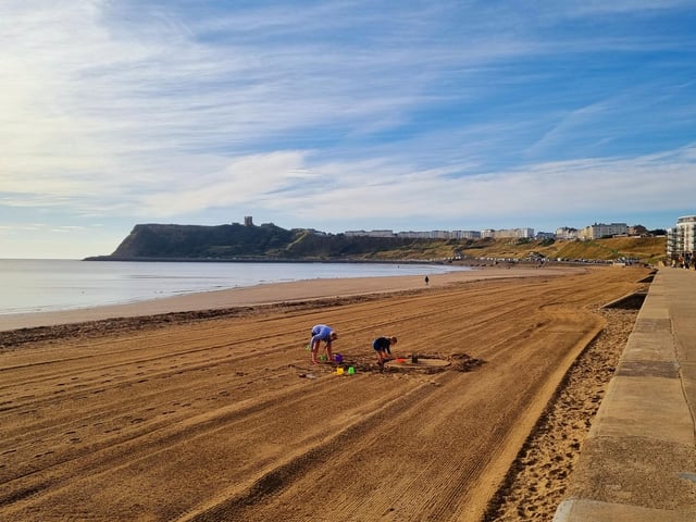 Sunshine and sandcastles in North Bay.