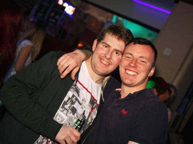 Dan and Ian having a great time in Quids Inn.