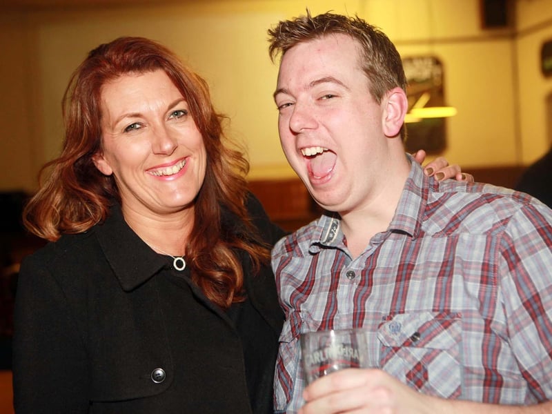 Hannah & Drew enjoying a tipple in the Old Vic.