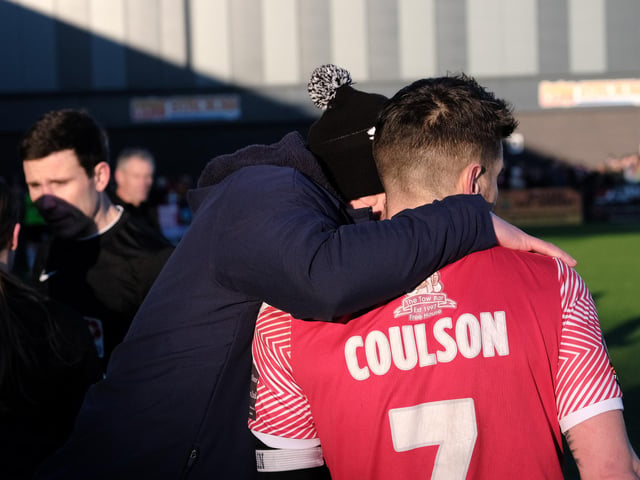 Captain Michael Coulson hit a late double for Athletic.