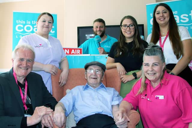 Jubilee House resident John Gregory joins in the fun at the open day.