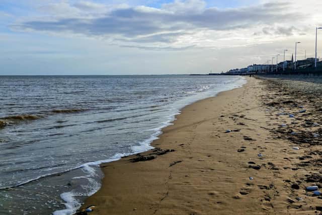 Shelagh E Wallace framed this north beach scene.