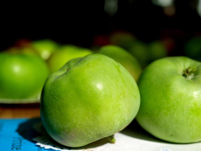 Fabulous apples at the show.