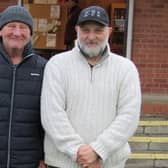 Nigel Trotter, left, claimed an Eastfield Over-60s Merit final win against Gary Thornton