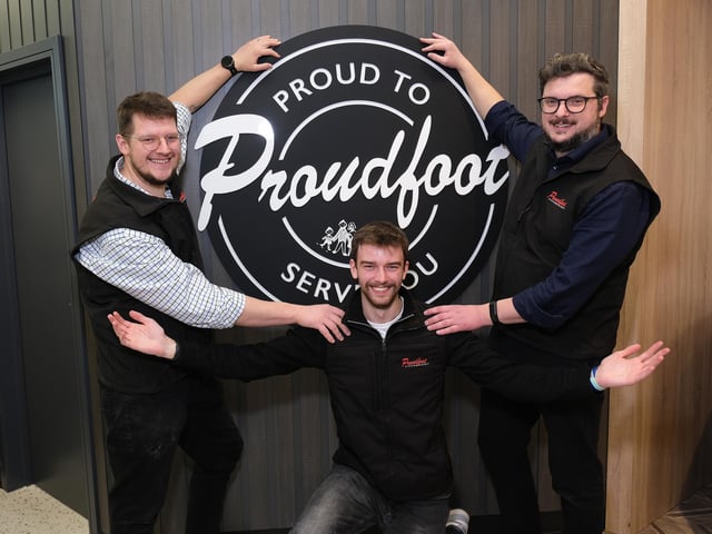 Members of the Proudfoot team enjoying the day