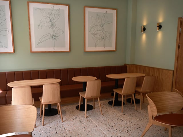 One of the seating areas