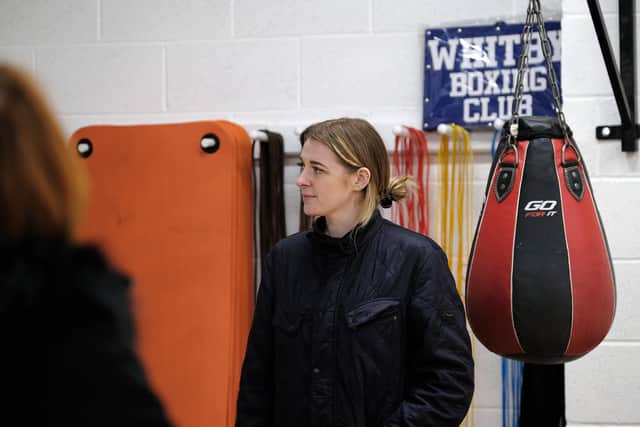 Levelling Up Minister Dehenna Davison at Whitby Boxing Club