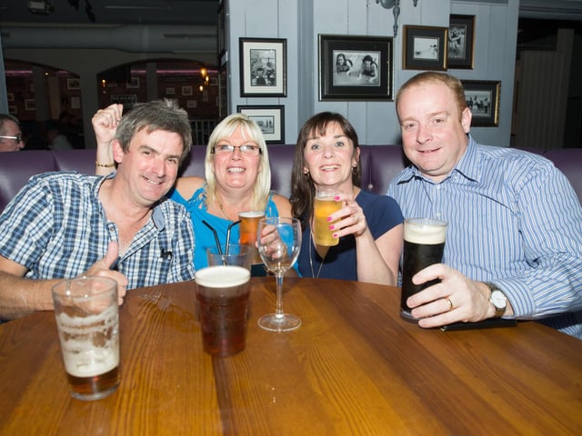 Andrew, Jayne, Paula & Shaun having a fun time in The Scarborough Flyer.