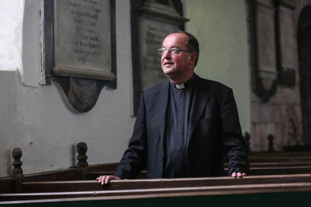 Reverend Michael George Timothy Gobbett at St Mary's Church in Whitby. Picture: Ceri Oakes
