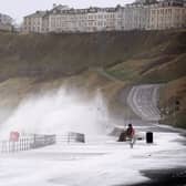 Storm Arwen brought rough weather when it hit Scarborough's seafront.