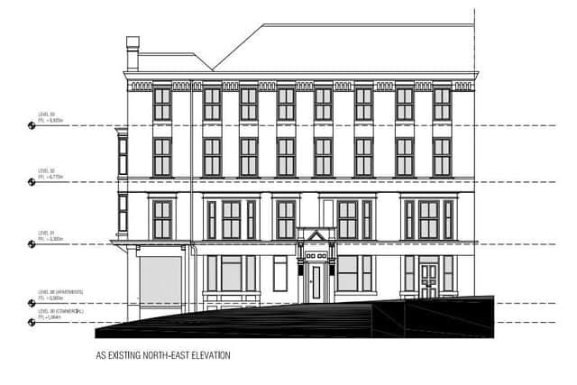 Proposed elevations at 84 Westborough, Scarborough.