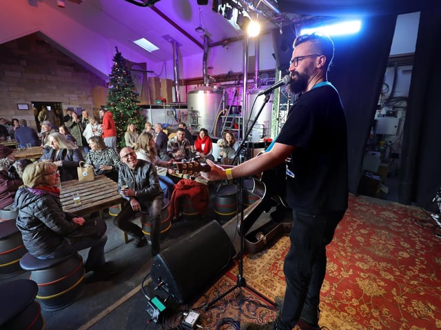Live entertainment at Whitby Brewery. picture: Richard Ponter