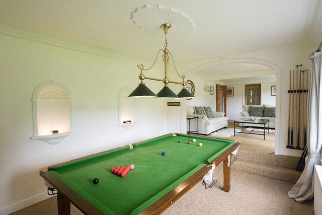 The estate comes with its own large leisure room, perfect for entertaining guests.