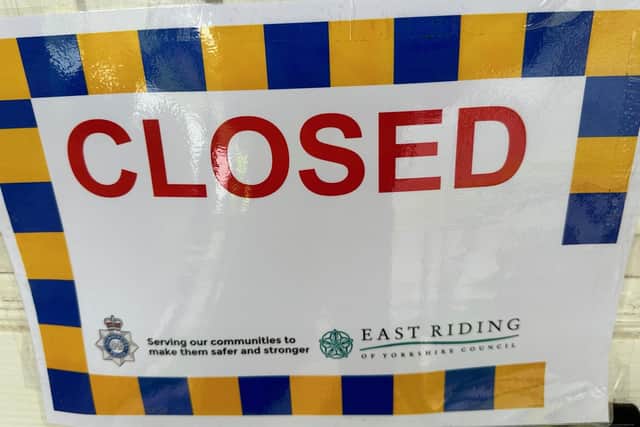 The full closure order was served on Wednesday, July 10