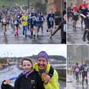 Running fun in the rain at the McCain fun run along Scarborough seafront.