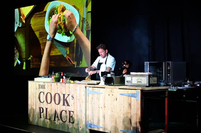 Chef James Martin during his food demo