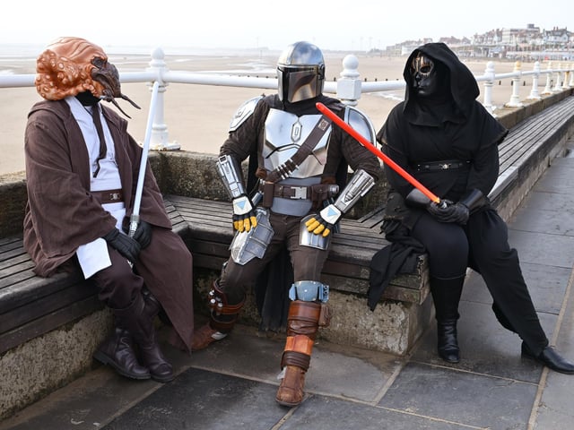 Taking a break on the Promenade.