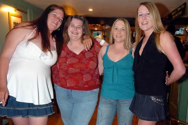 Emma from Osgodby, Linzi, Lisa and Sam from Eastfield out celebrating Emma's birthday.