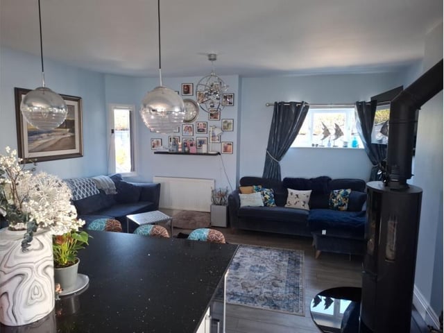The lounge area has plenty of family space.