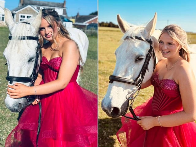 Rosie and her beautiful horse.