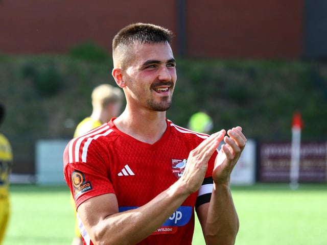 Skipper Will Thornton thanks the Boro fans.