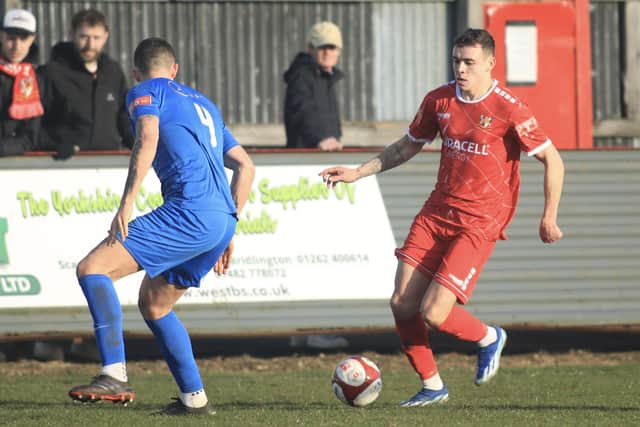 Bridlington Town earned a 2-0 home win against Sherwood Colliery. Photo by TCF Photography