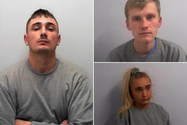 Clockwise from left: Drug dealers Charles Turner, Jack Gregory and Elie May Scorer.